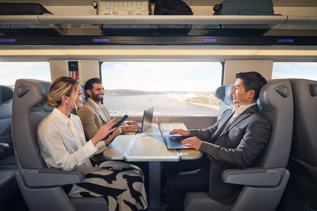 Amtrak’s NextGen High-Speed Acela Trains Double as Mobile Offices That Make Business Trips a Breeze