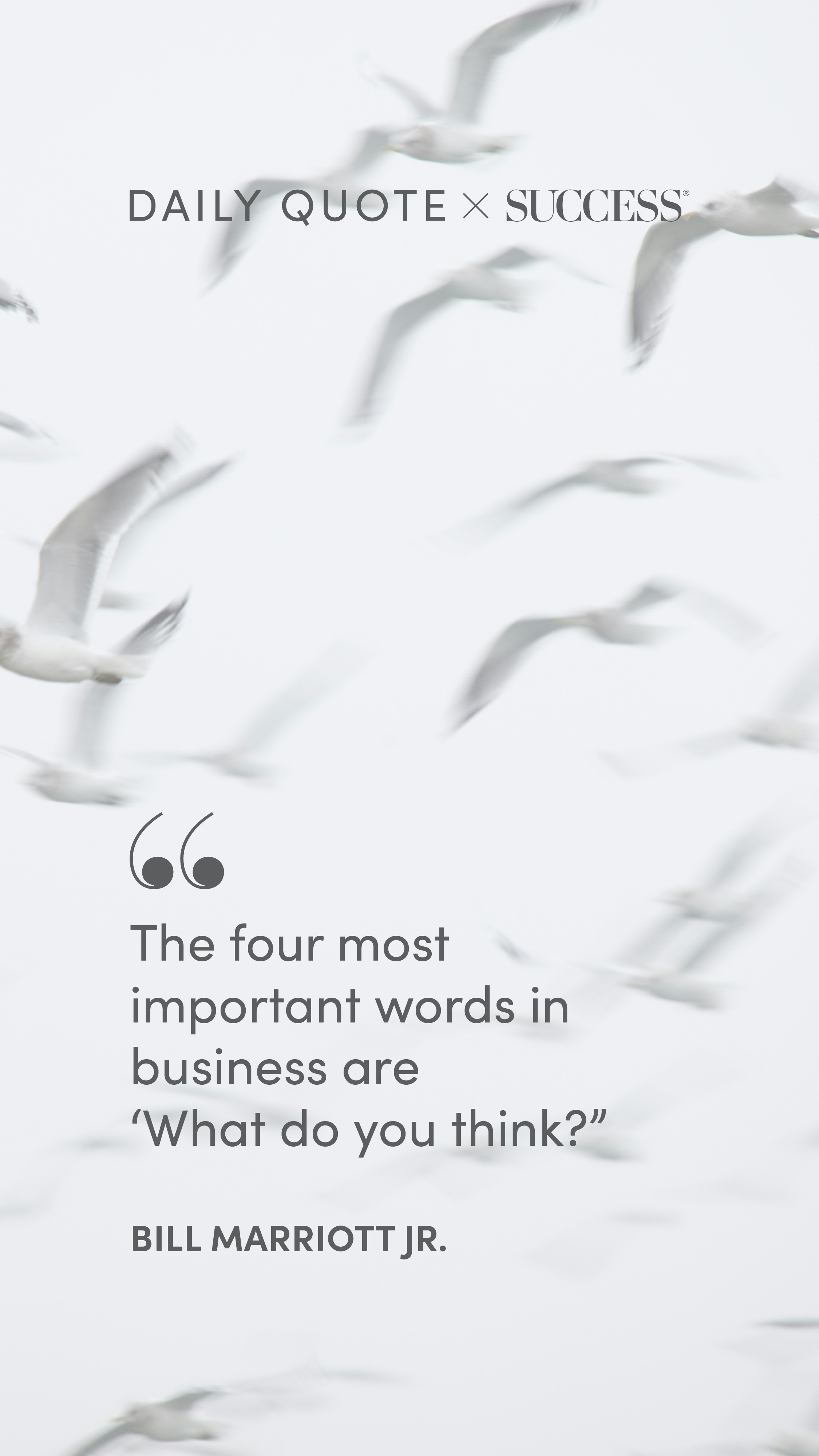 Quote graphic from Bill Marriott Jr. on Lead with Heart