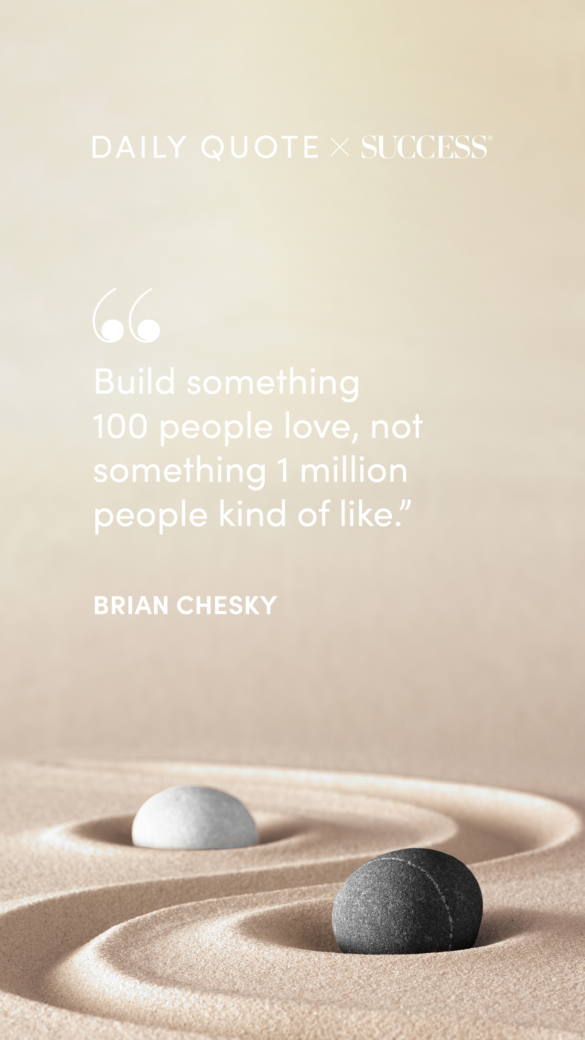 Quote graphic from Brian Chesky on Dream Bigger