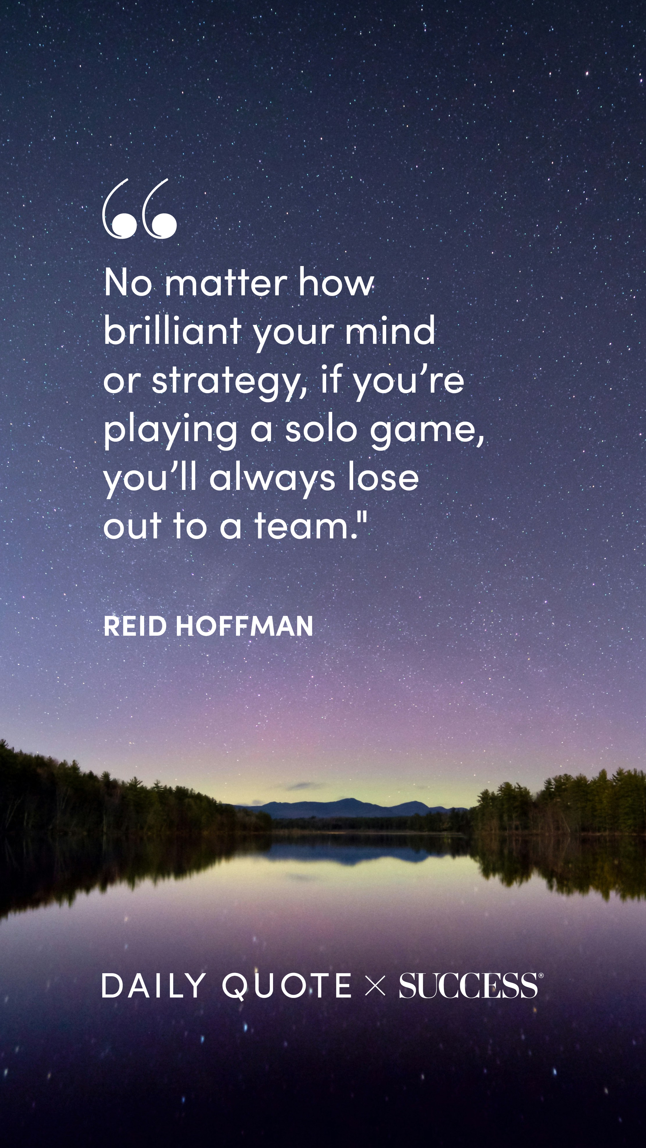Quote graphic from Reid Hoffman on Lead with Heart