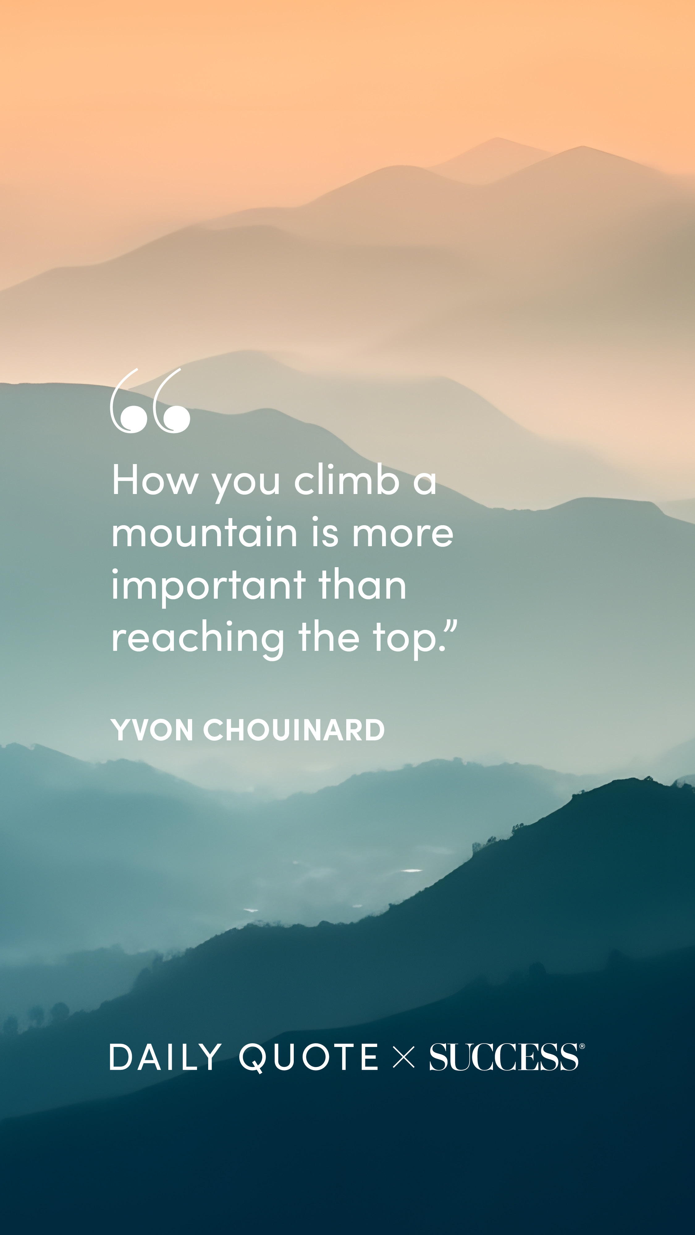 Quote graphic from Yvon Chouinard on Find Your Edge