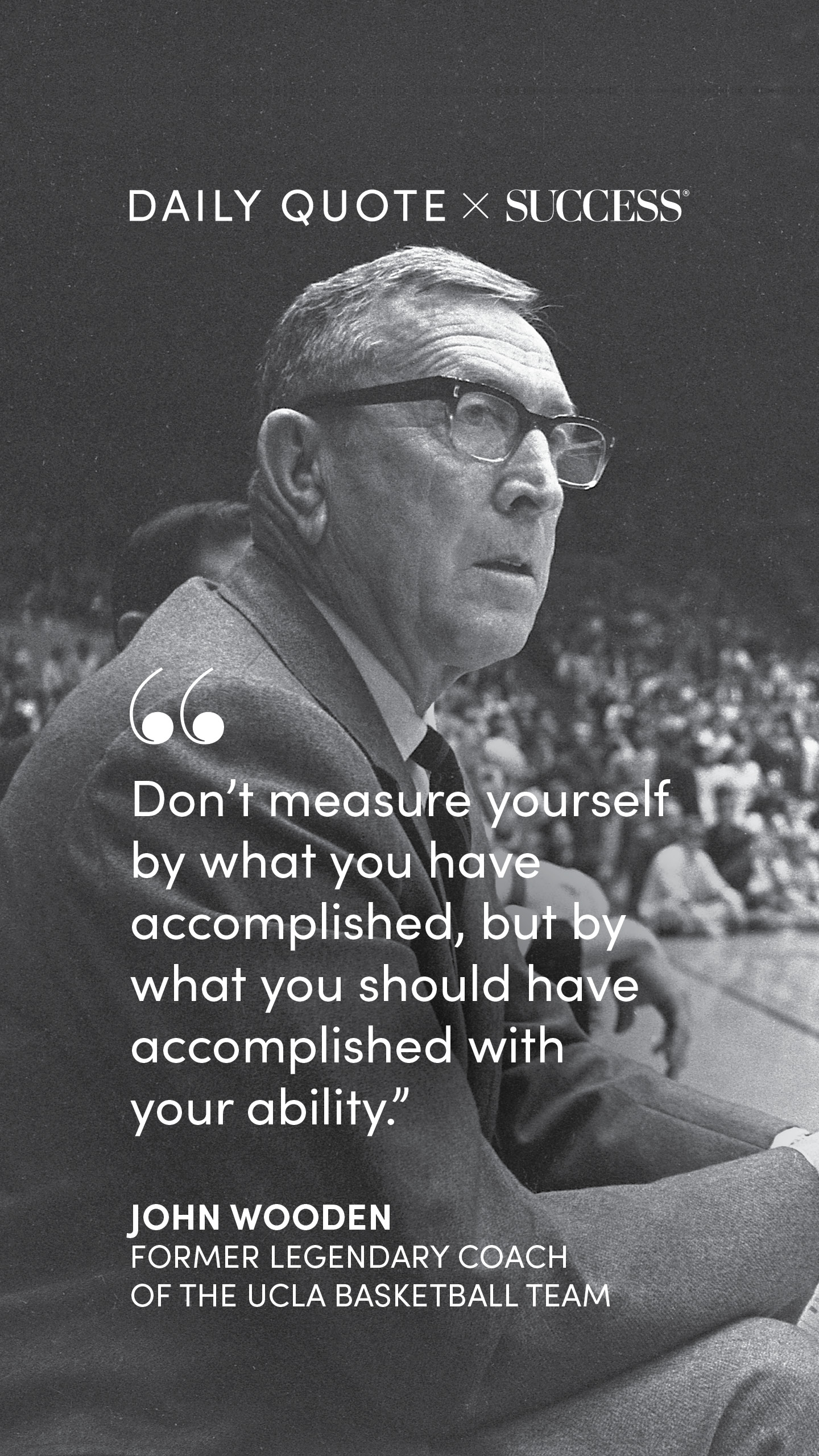 A recent SUCCESS daily quote graphic