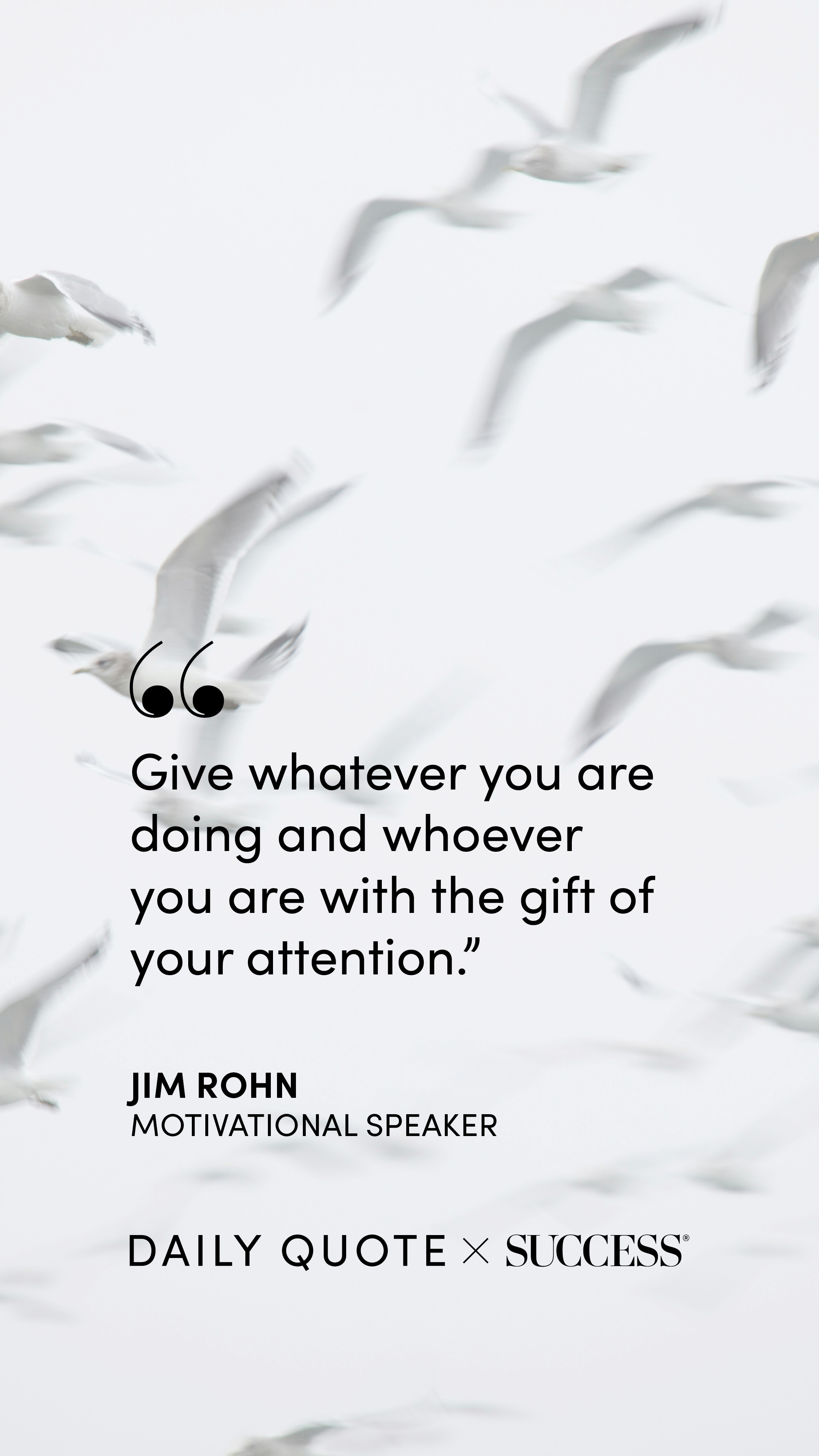 A recent SUCCESS daily quote