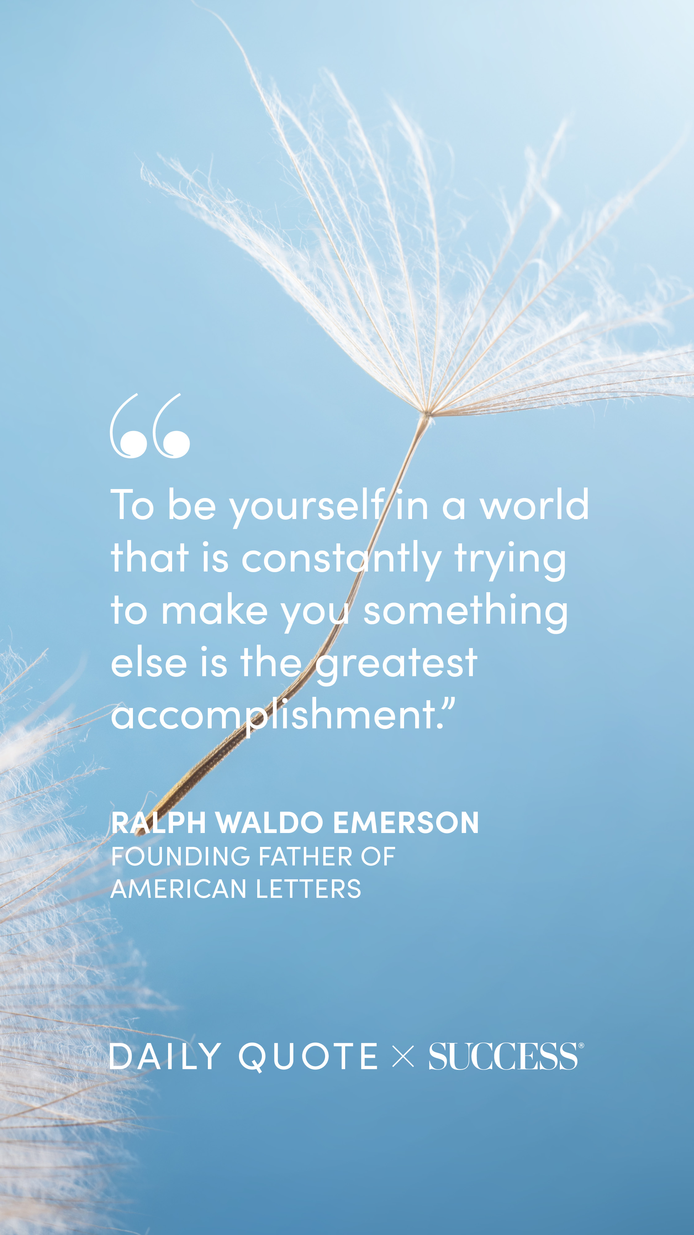 Quote graphic from Ralph Waldo Emerson on Trust Yourself