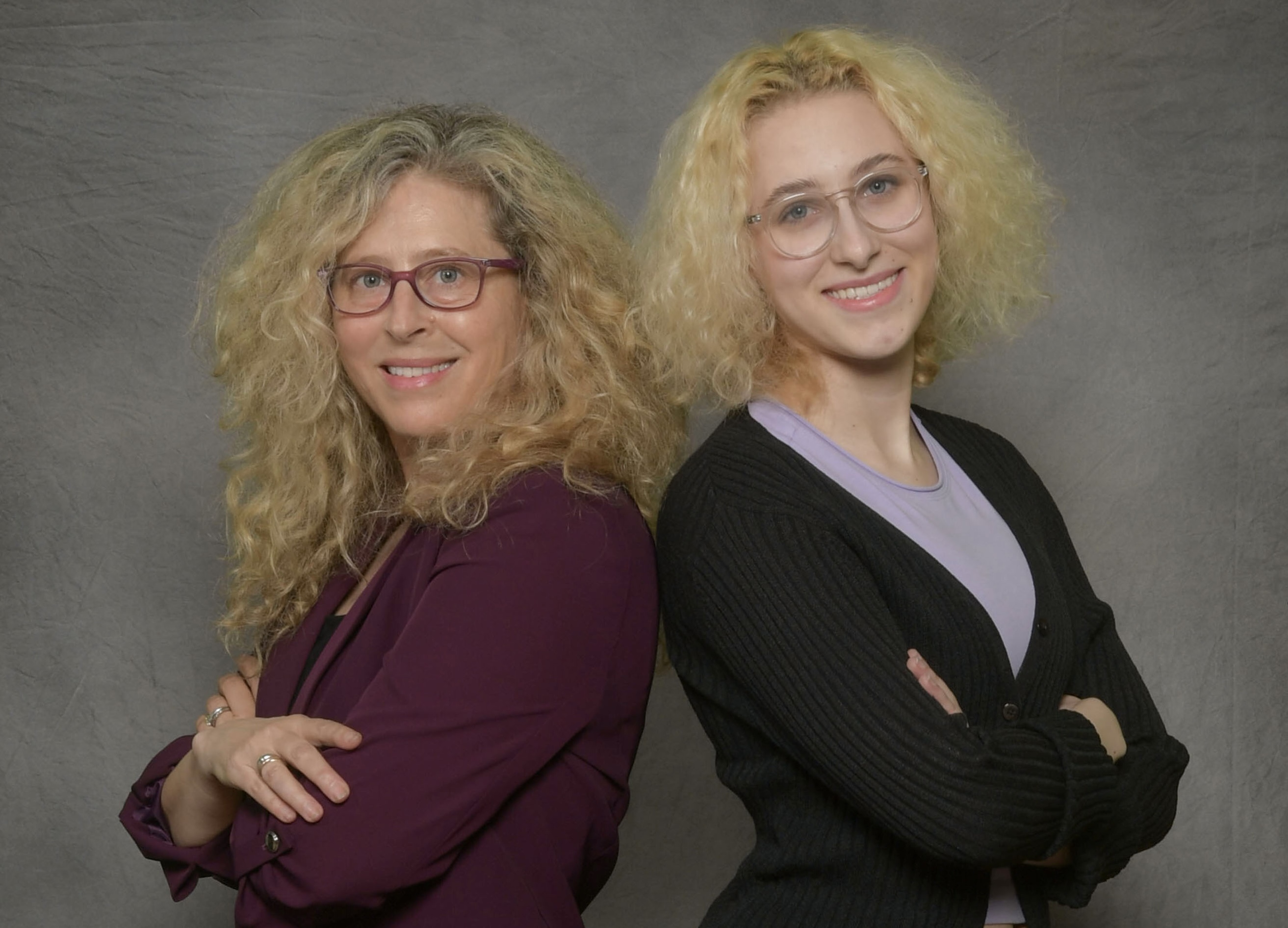 Marta and Corrina Miller Standing Side by Side