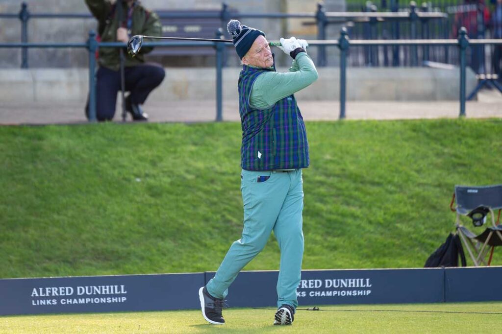 Bill Murray golfing