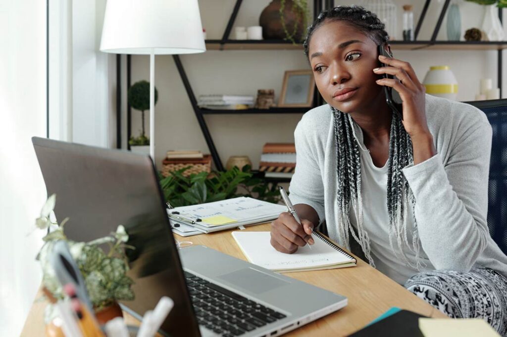 entrepreneur planning her financial future