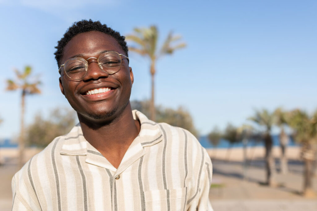 Smiling young man