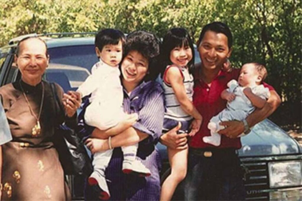 Ivy Le, with her immigrant parents