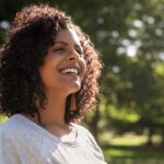 happy successful woman