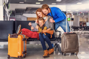 family skipping christmas by traveling