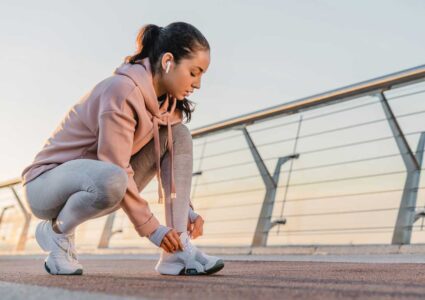 woman making a change by starting to exercise