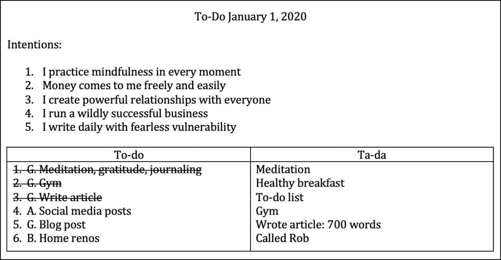 To Do January 1