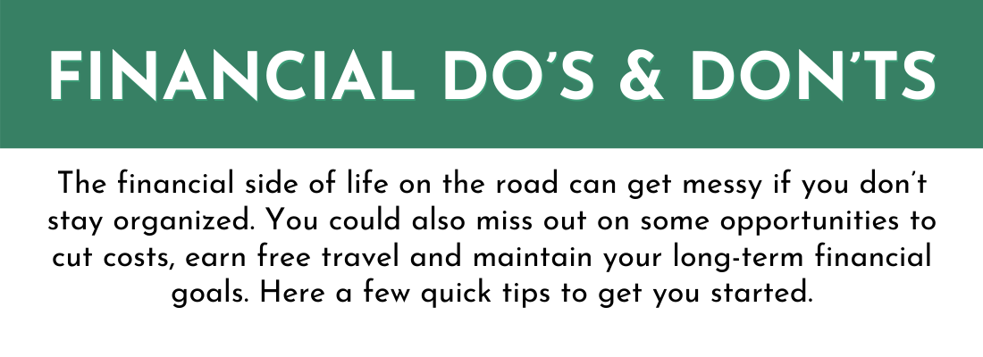 FINANCIAL Do’s DON’ts