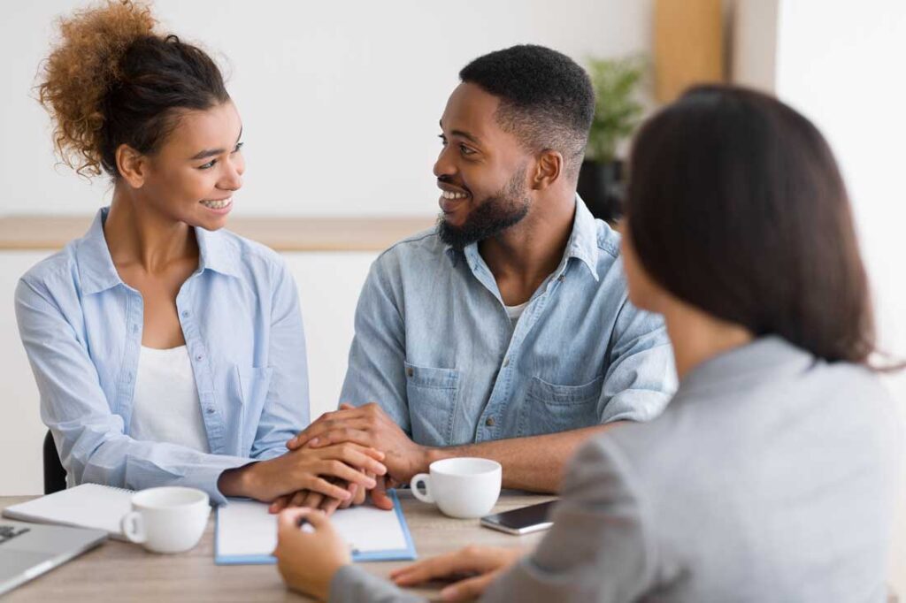 young couple creating an estate plan