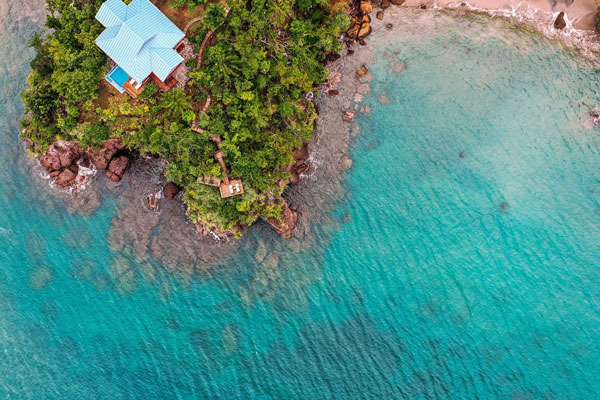 Secret Bay in Dominica, Caribbean