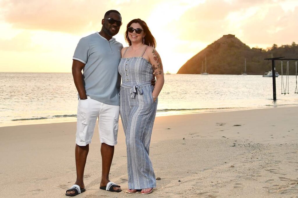 David Johnson, founder and CEO of EverProsper, with his wife