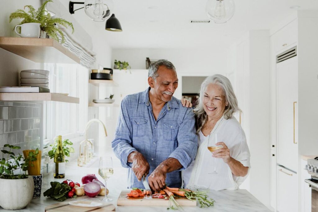 happy senior couple that planned for retirement