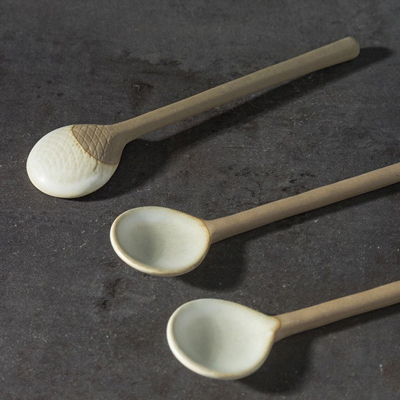 Handmade Ceramic Coffee Spoons Ten Dollar Gift Ideas 1