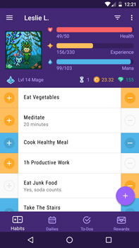 Habitica Goal Setting App
