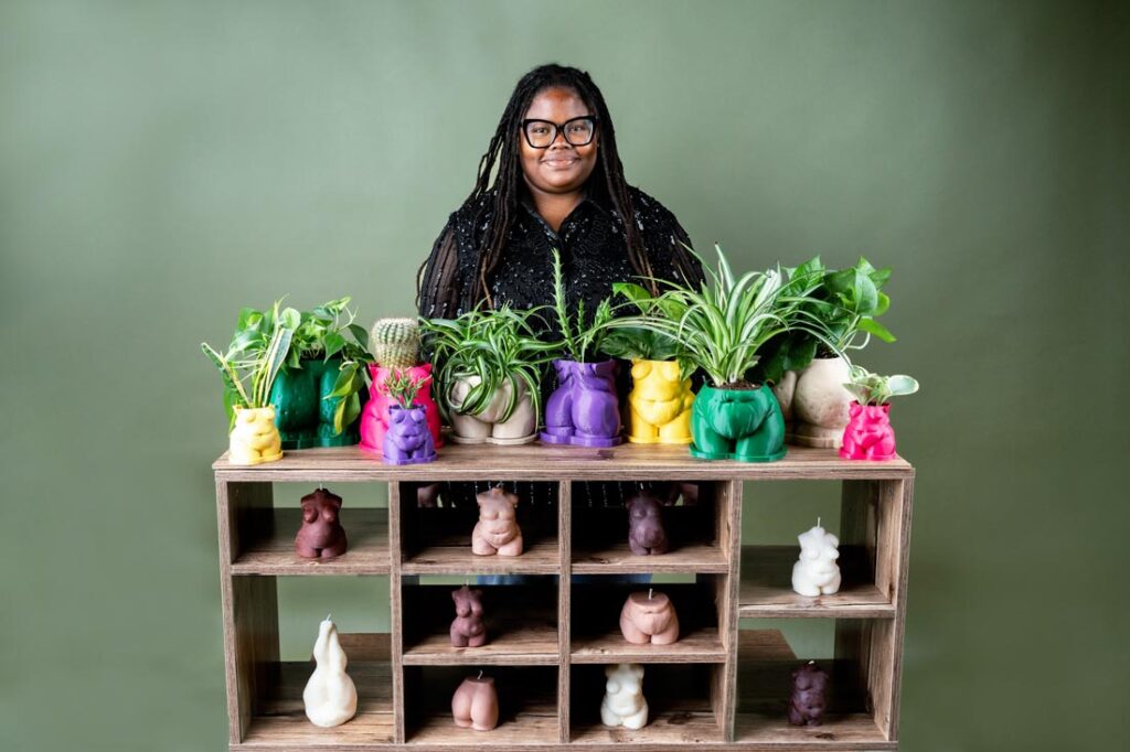 Jodyann Morgan CTOAN Co founder behind her candles that celebrate self love