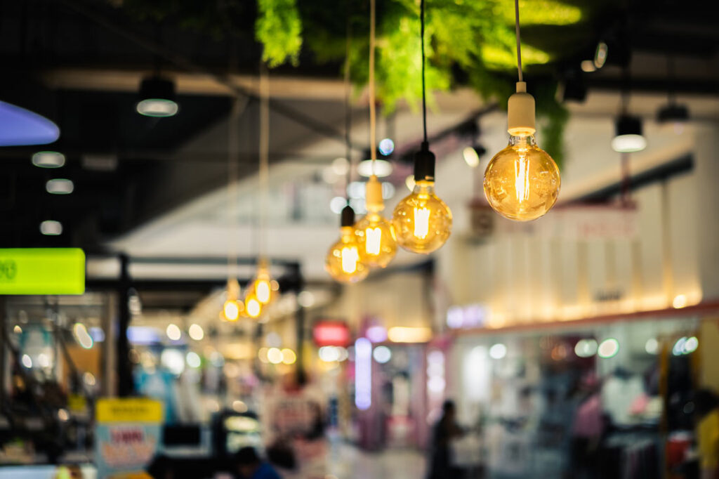 sensory-friendly lighting at a store