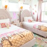 2 ice cream themed beds at casa kumwesu ice cream airbnb