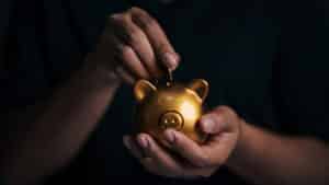 person putting money in a piggy bank, venture capital explanation