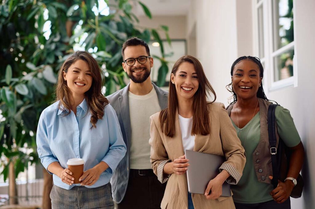 diverse group of creative freelancers