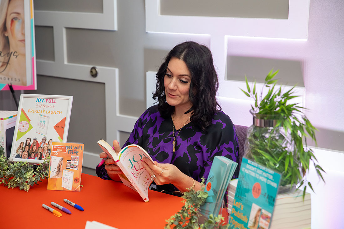 Tamra Andress at book signing