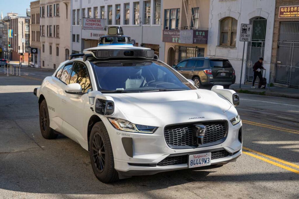 Waymo self-driving taxi