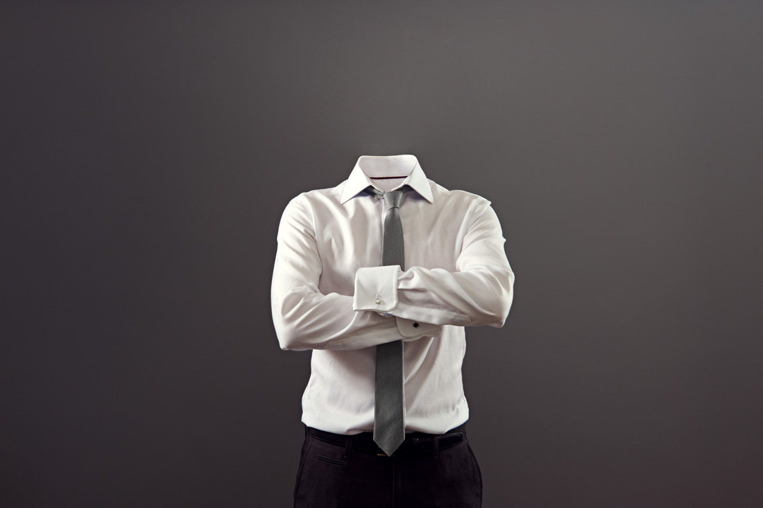 a disappearing business man
