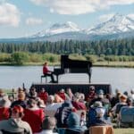 Hunter Noack playing piano at Black Butte Ranch