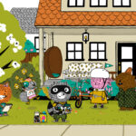 A group of PBS Kids characters.