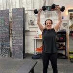 Ariel Frager working out at Lone Fir Fitness