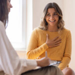 Woman in self esteem therapy