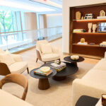sleek and modern interior of new JPMorgan bank branches