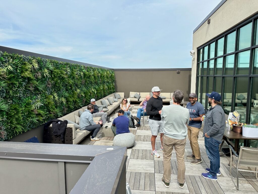 Member led happy hour at coworking
