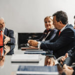 Board members meet to discuss business succession plans