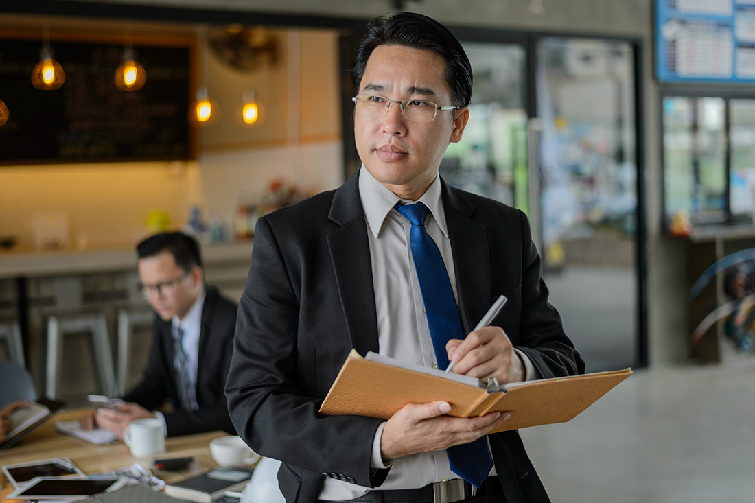 A businessman contemplates the succession plan of his organization