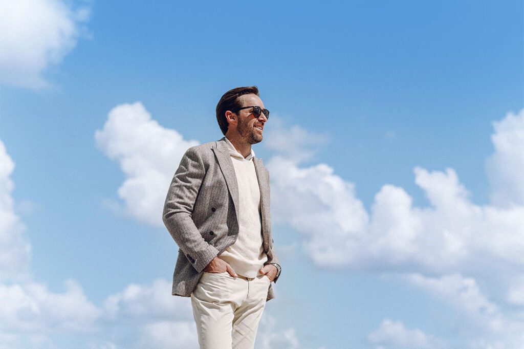 Rob Edwards with cloud backdrop