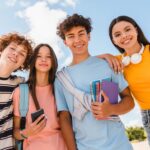 a group of students