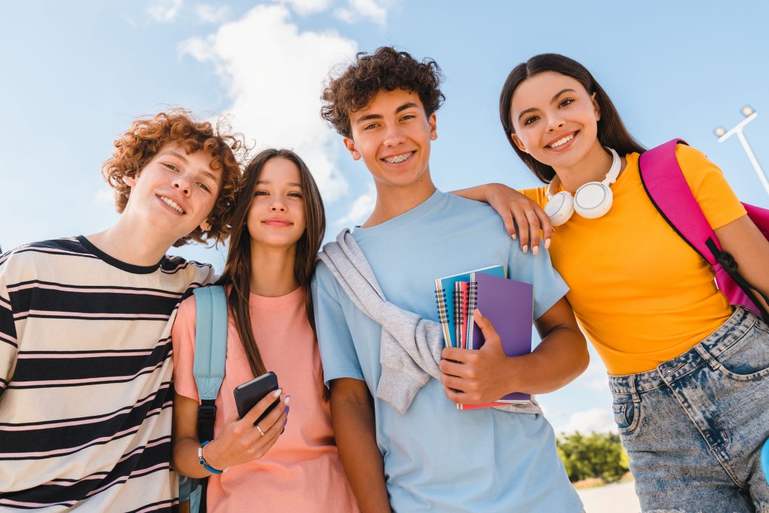 a group of students
