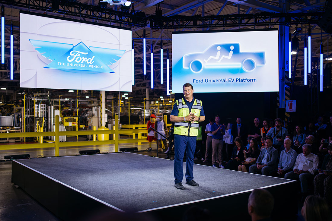 speaker from ford on stage