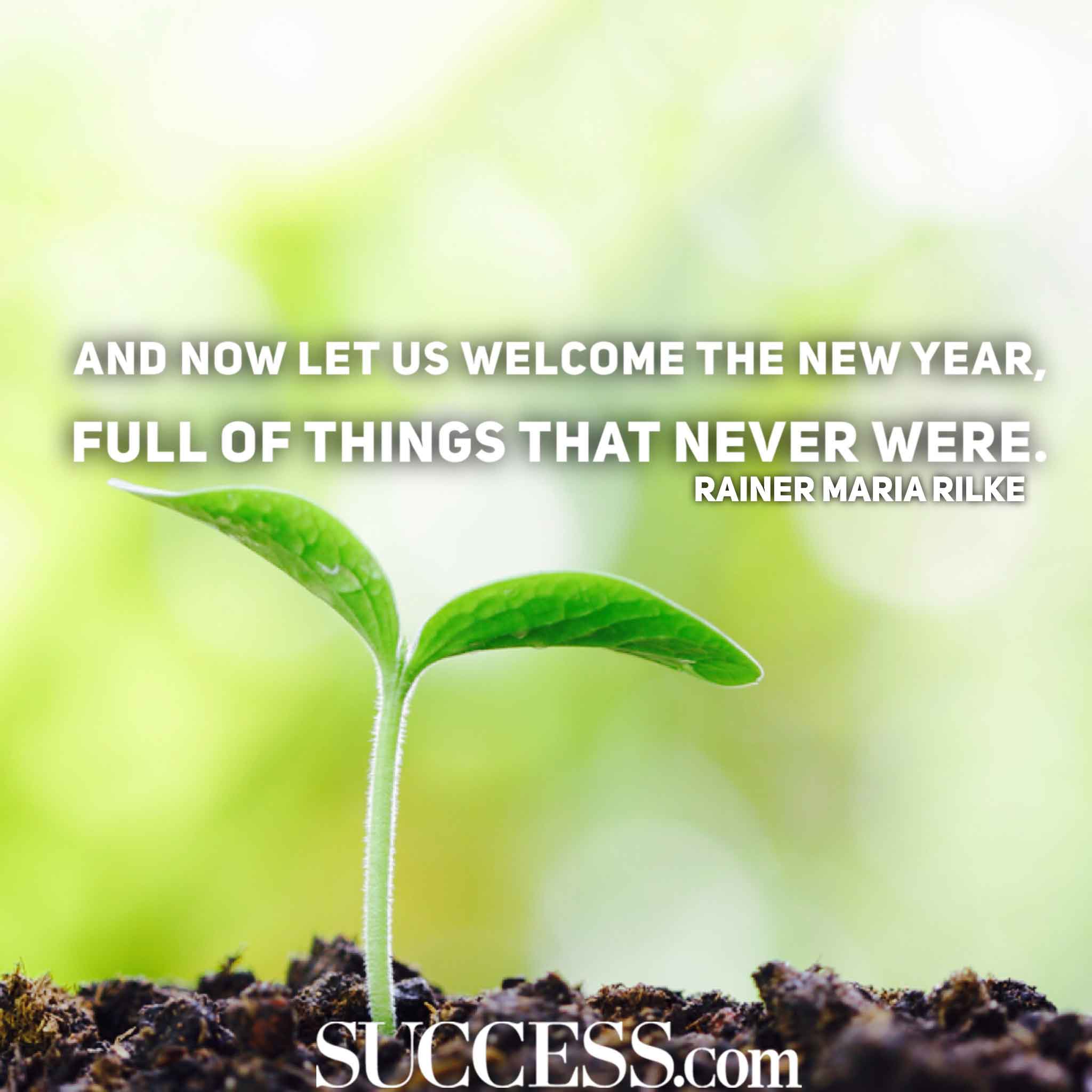Inspirational New Beginning New Years Day Quote | 14 Phone Wallpaper