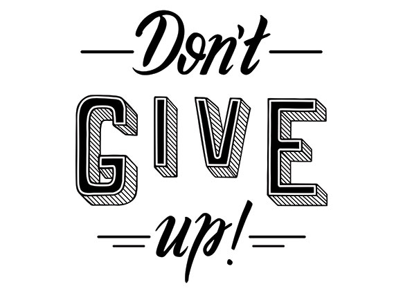 motivational quote don't give up