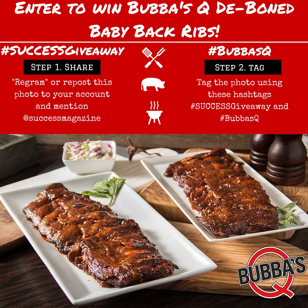 Enter To Win Bubba S Q World Famous De Boned Baby Back Ribs Via Instagram Success